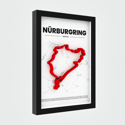 3D Obraz Okruhu - NÜRBURGRING s vlastním textem